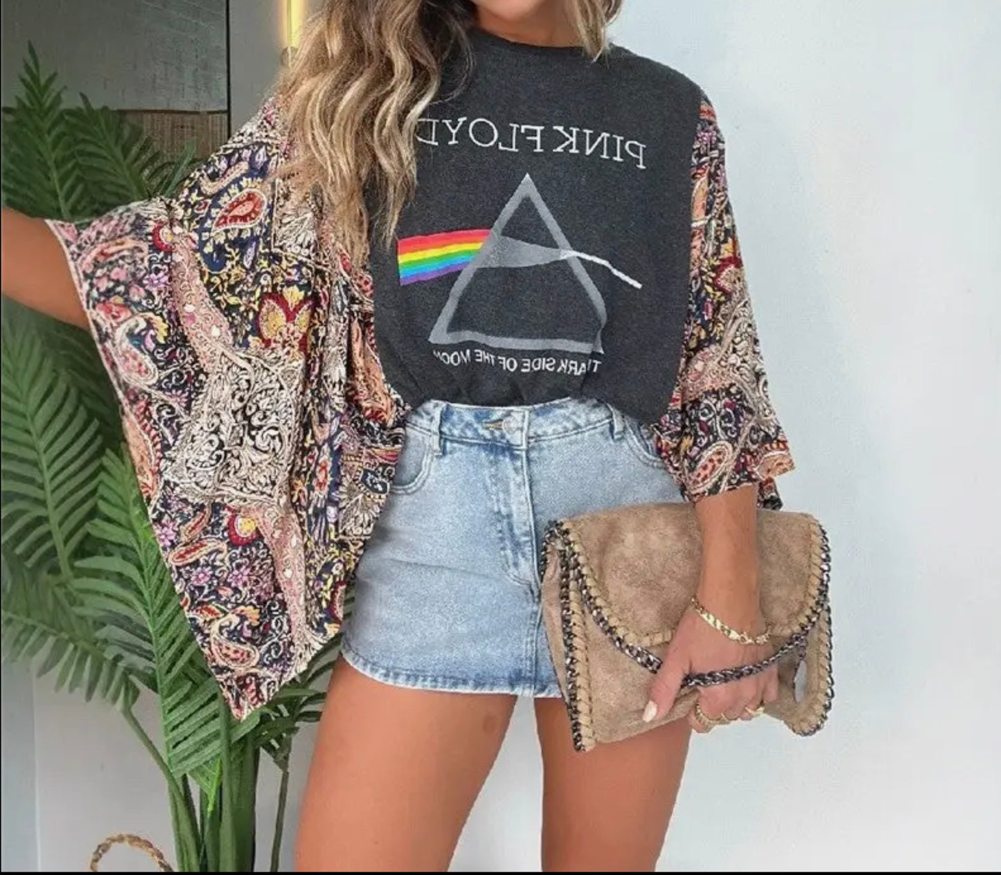 Boho Flow Pink Floyd Top