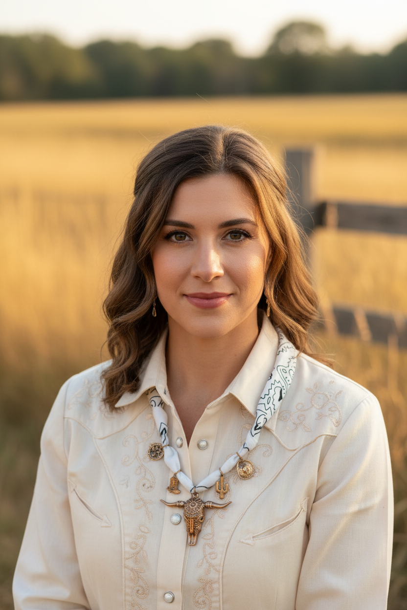 Bandana Western Charm Necklace