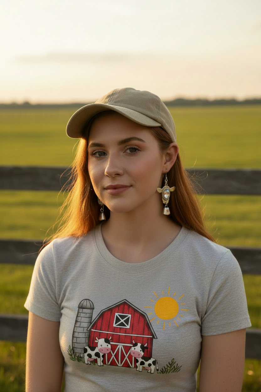 Rhinestone Heffer Earrings