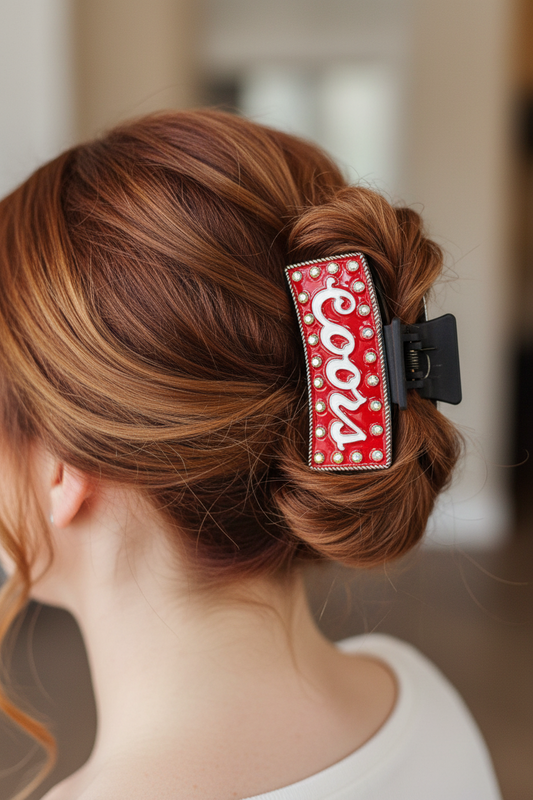 Western themed Coors Hair Clip