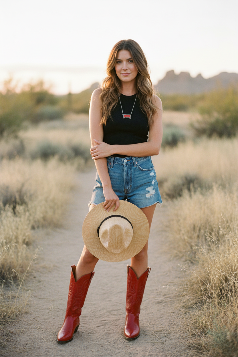 Ole Red Western Necklace