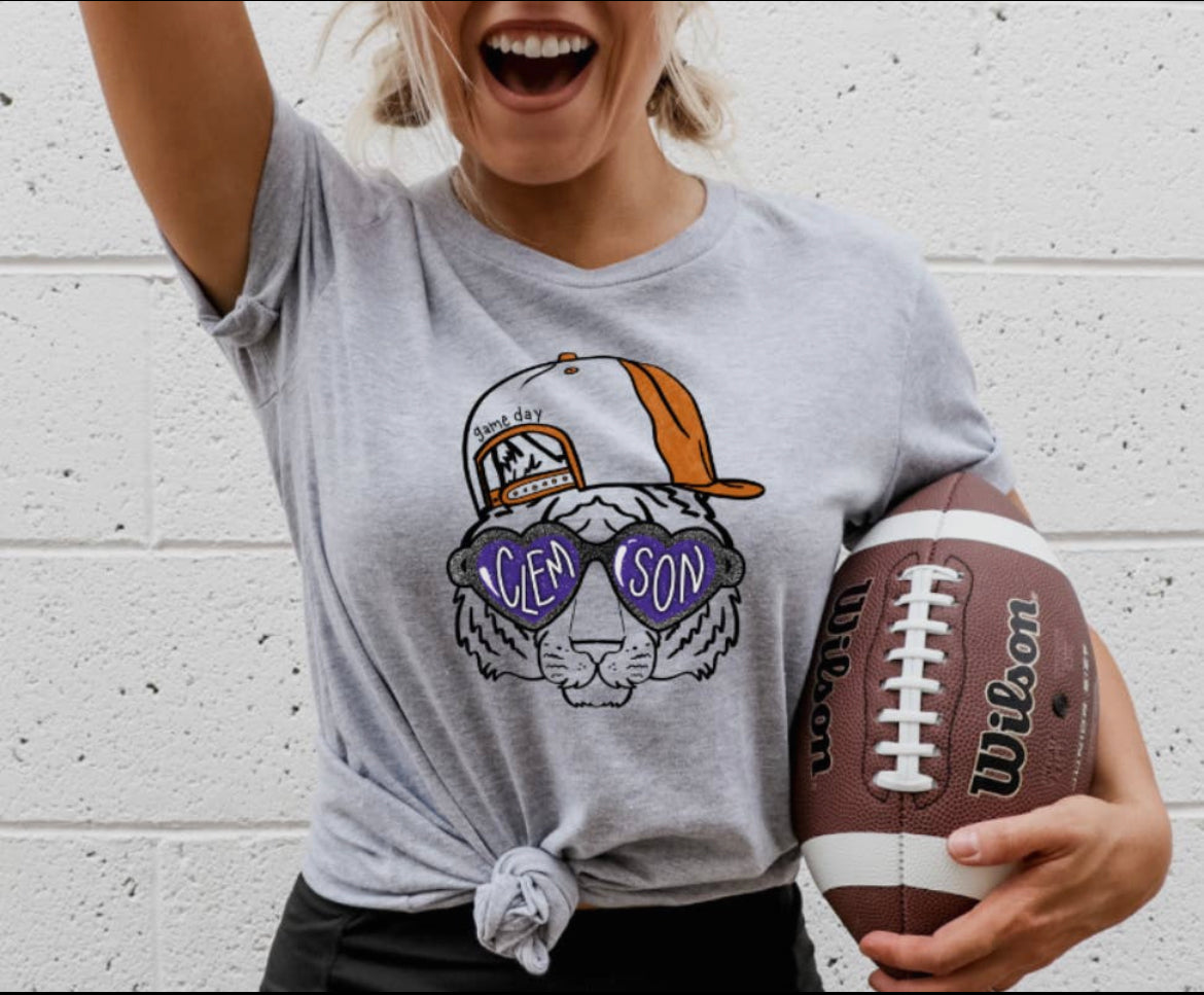 Tiger Heart Eyes Gameday Tee