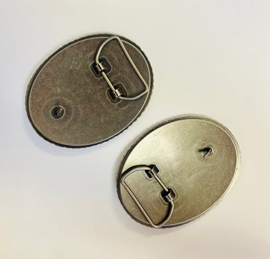 Oval Genuine Hide Buckle