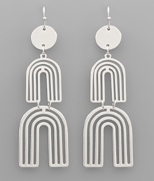 Double Arch Drop Earrings