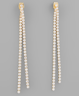 Crystal Dangle Peekaboo Earrings