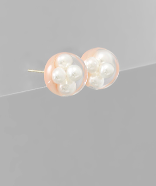Inside Out Pearl Studs