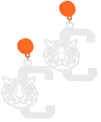 Filigree Team "C" Earrings