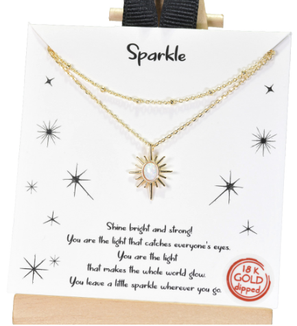 Sparkle Gold Dipped Necklace