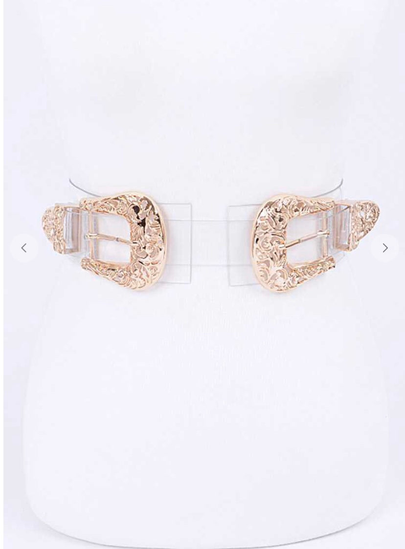 Western Double Buckle Belt