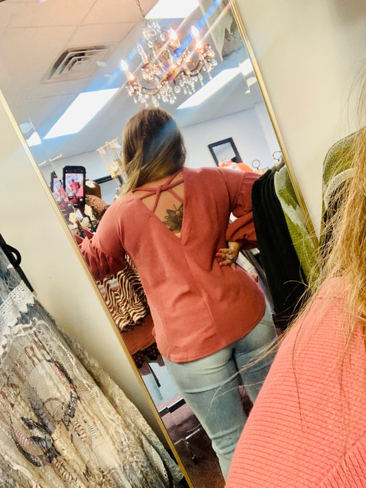 Rosie’s Cross Back Sweater