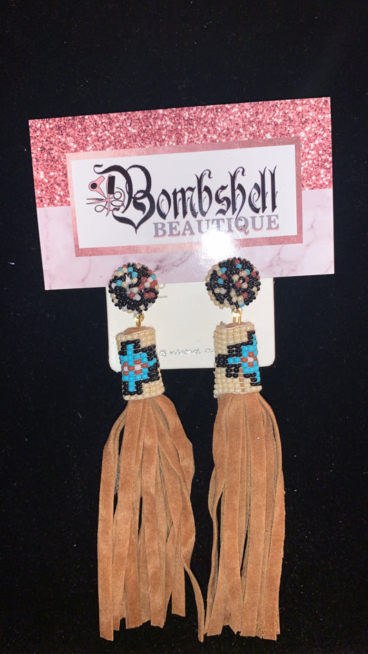 Beaded Tassel Shoulder Dusters