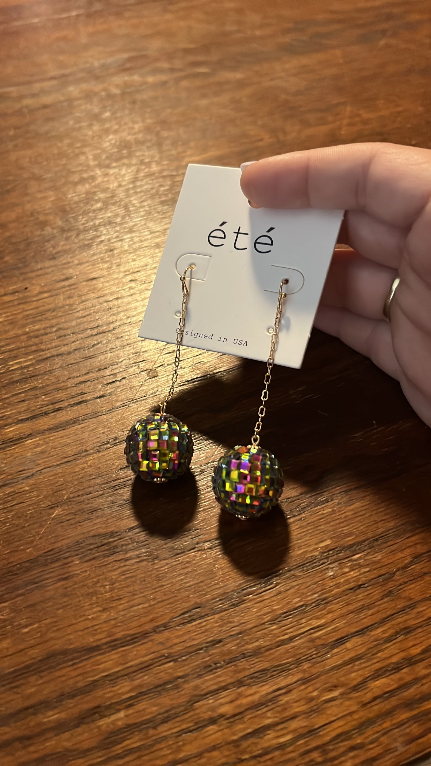 Dangle Disco Earrings
