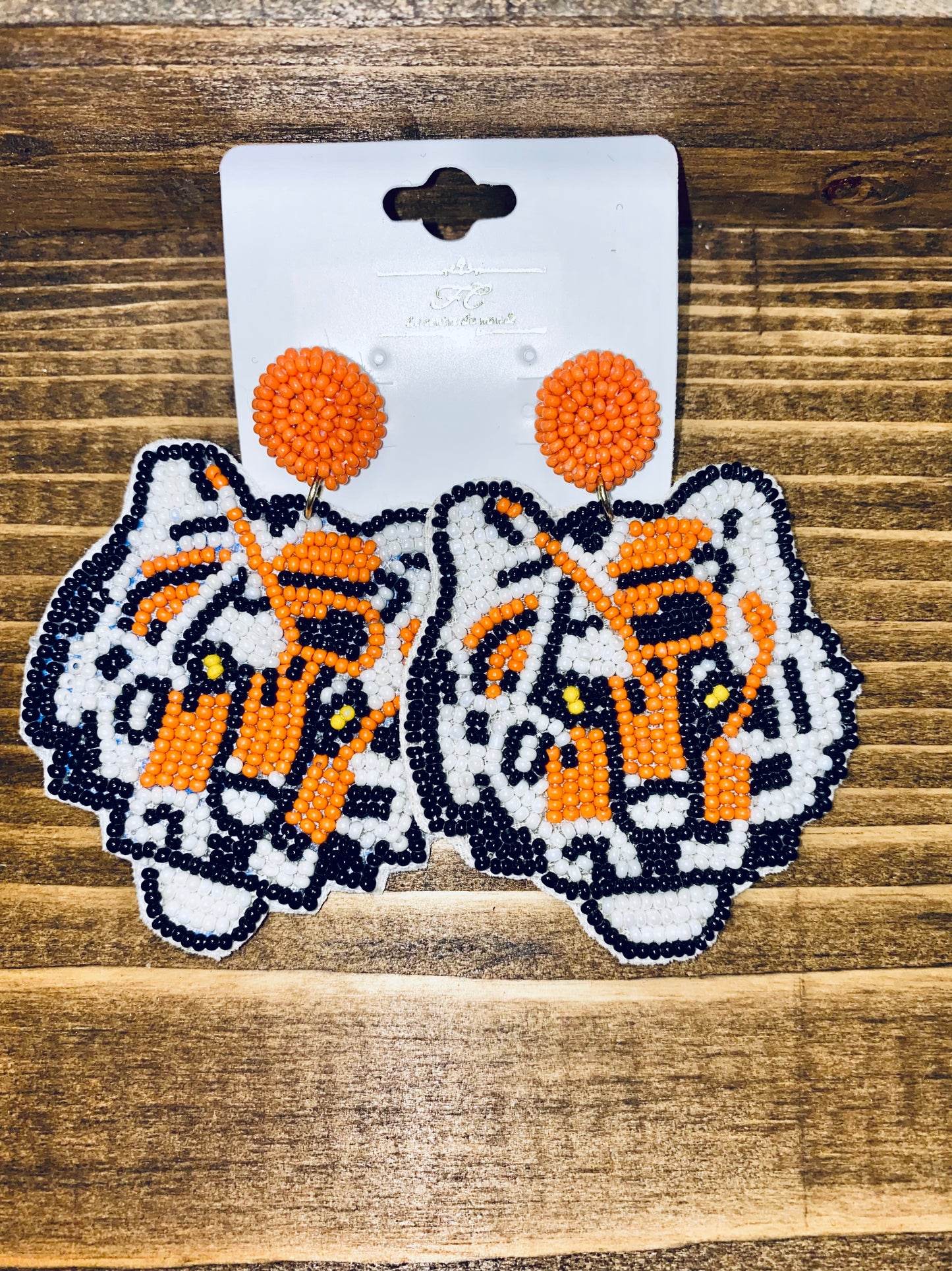 CBead Tiger Earrings