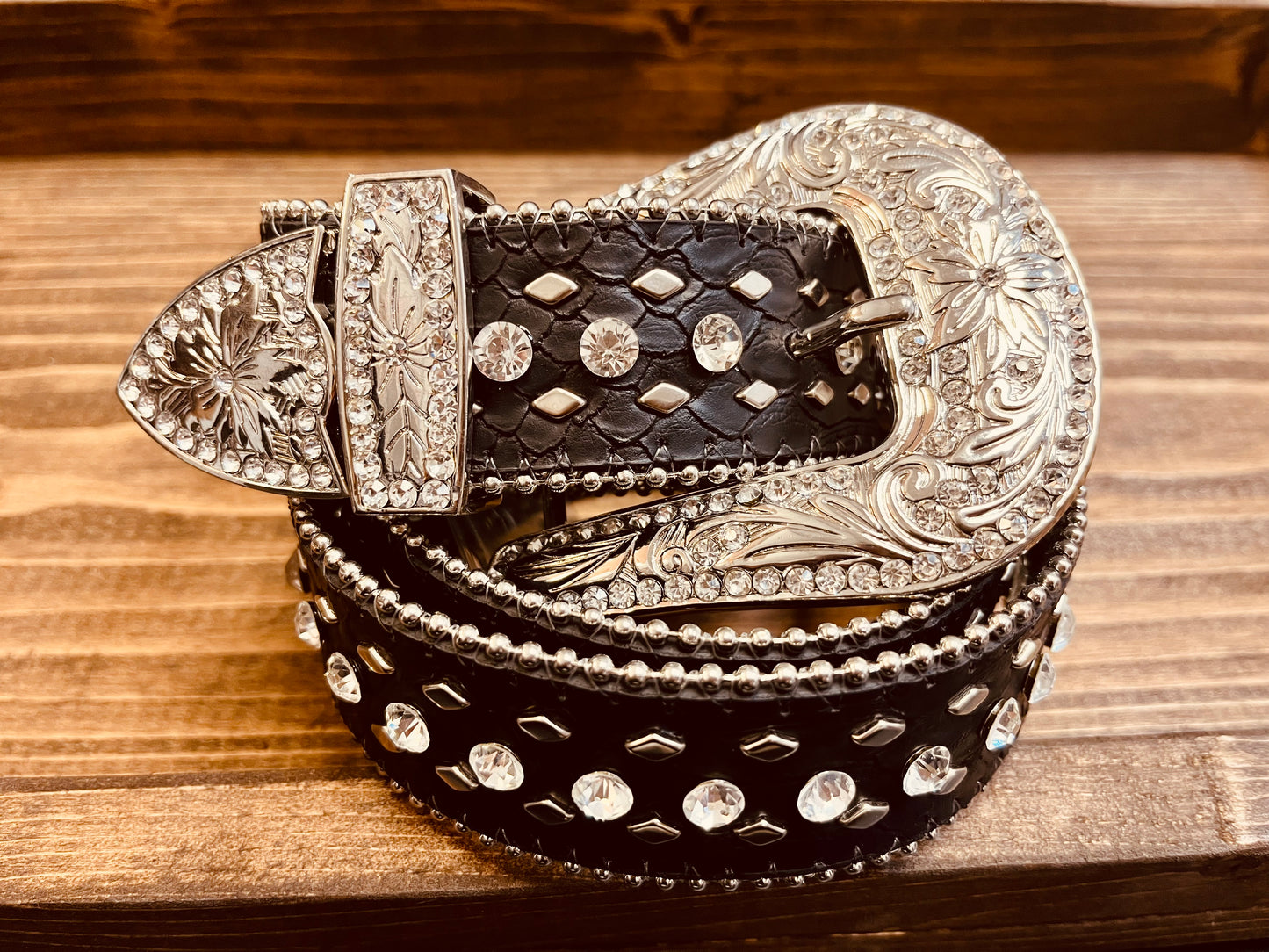 Leather n Crystals Western Belt
