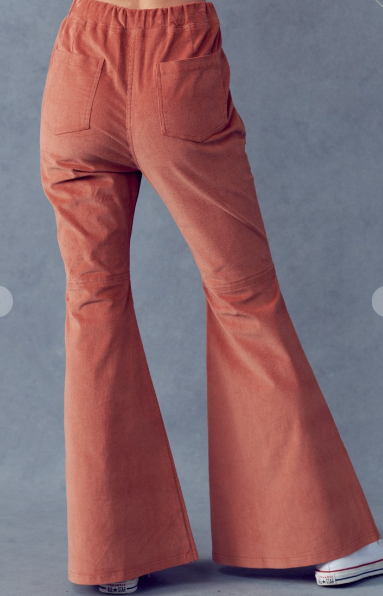Elastic Waist Cord Flares