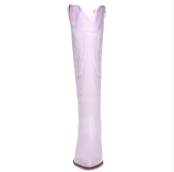 Pop of Pink Western Boots