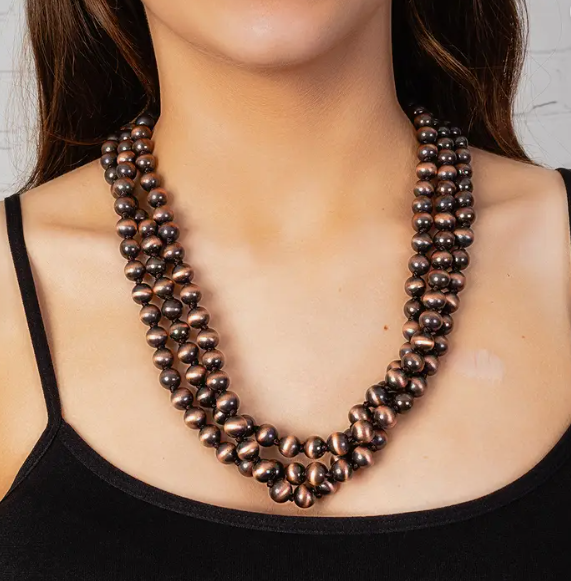 Layered Navajo Pearl Necklace