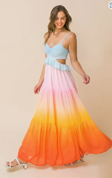 Coral Sunset Maxi