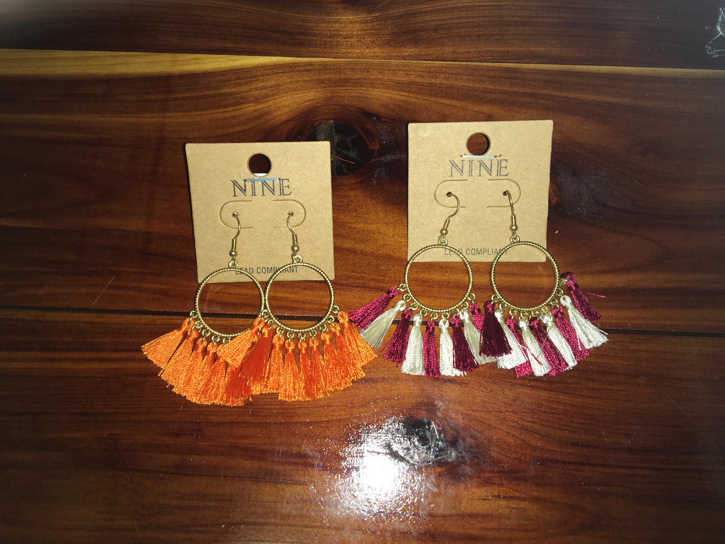 GameDay Circle Tassel Earrings