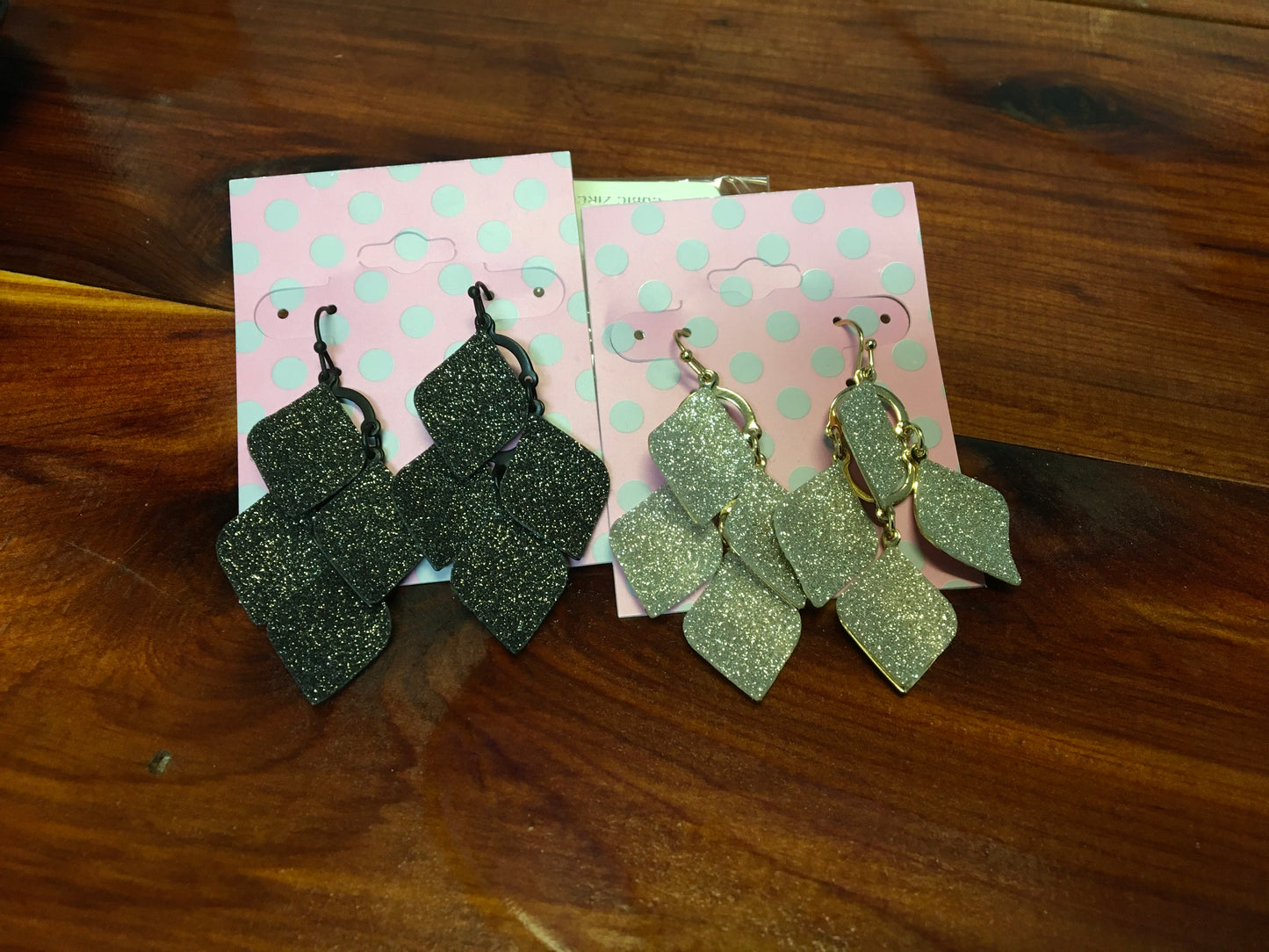 Sparkling Leave Dangle Earrings