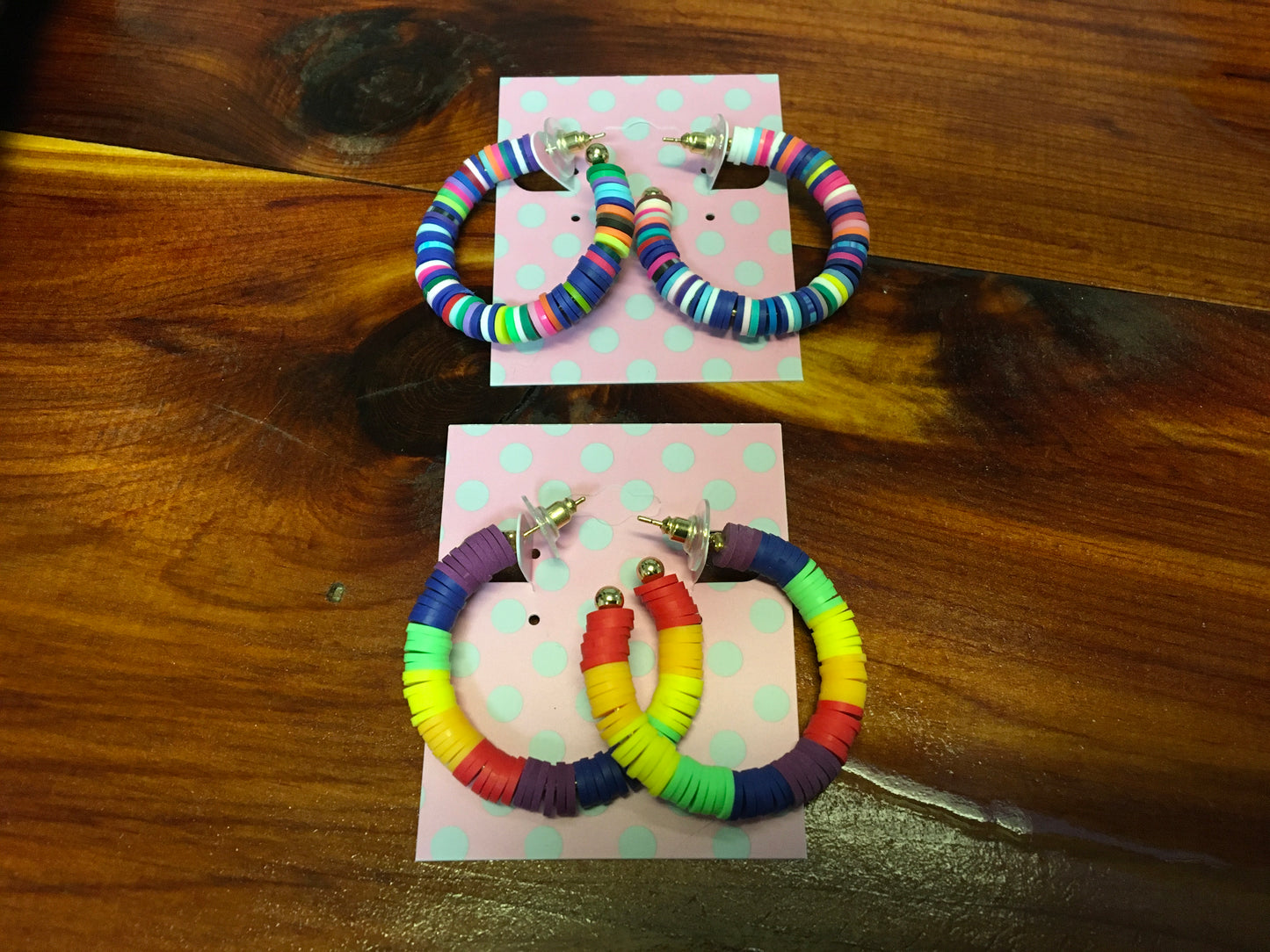 Heishi Hoop Earrings