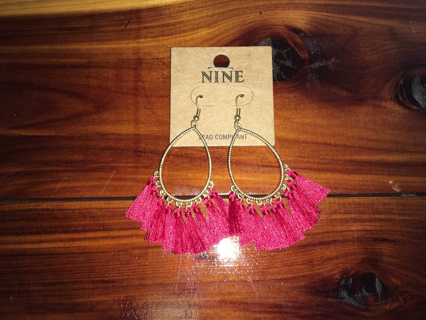 GameDay Teardrop Tassel Earrings