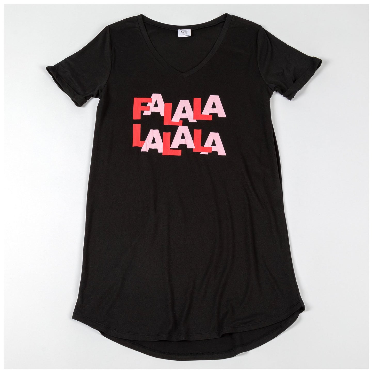 FALALALALA V-Neck Sleep Shirt