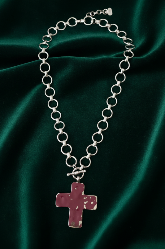 At The Cross Toggle Necklace
