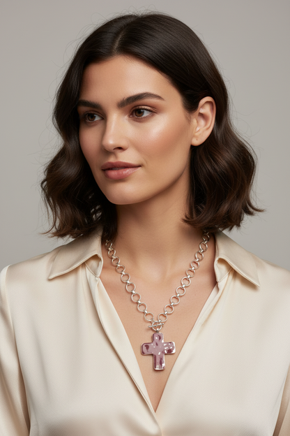 At The Cross Toggle Necklace