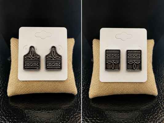 Western Boot-stitch Earrings