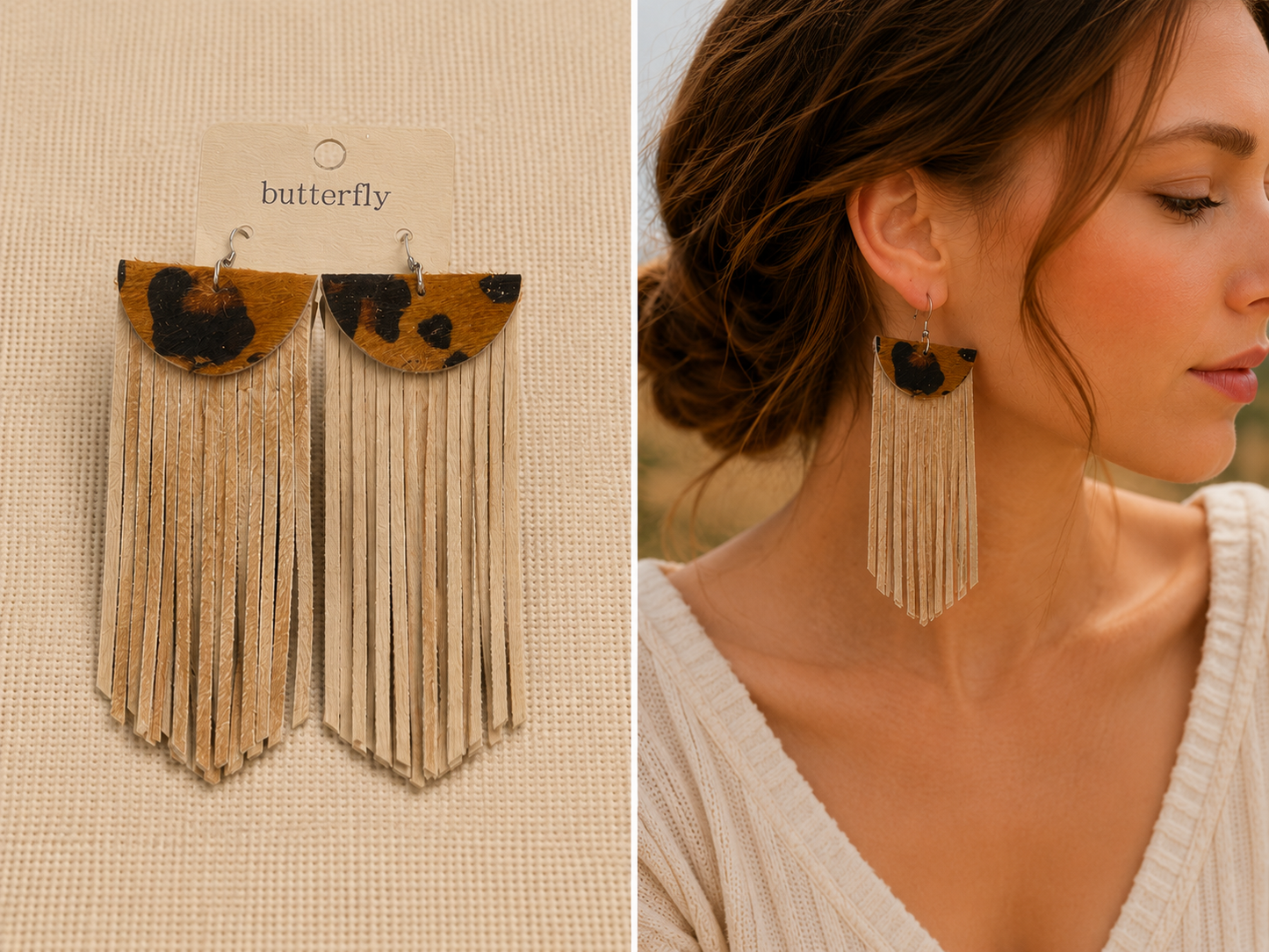 Boho Fringe Shoulder Duster Earrings