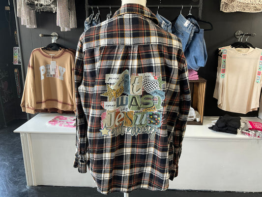 Bombshell Up Cycled Flannel