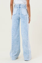 Load image into Gallery viewer, High-Rise Color Block Wide Leg Jeans
