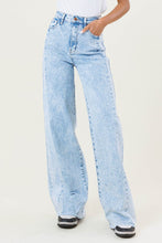 Load image into Gallery viewer, High-Rise Color Block Wide Leg Jeans
