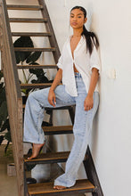 Load image into Gallery viewer, High-Rise Color Block Wide Leg Jeans
