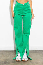 Load image into Gallery viewer, Front Slit Wide Leg Tencel Pants
