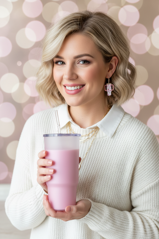 Never Leave Home Without It Tumbler Earrings