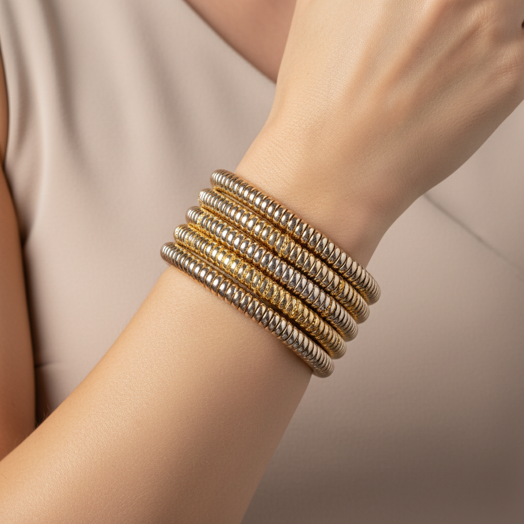 Spring Coil Wrap Bangle
