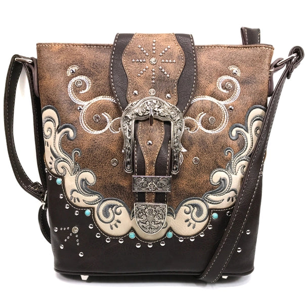 Buckle Women's Crossbody Western Messenger Purse