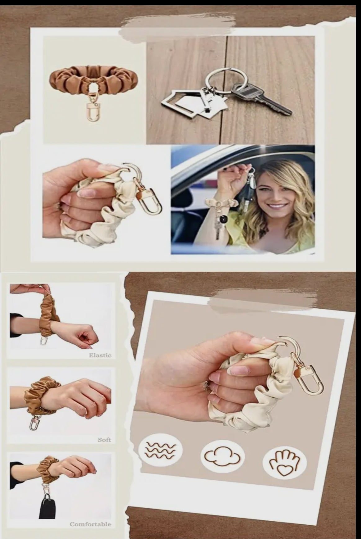 Scrunch time Scrunchie Keychain