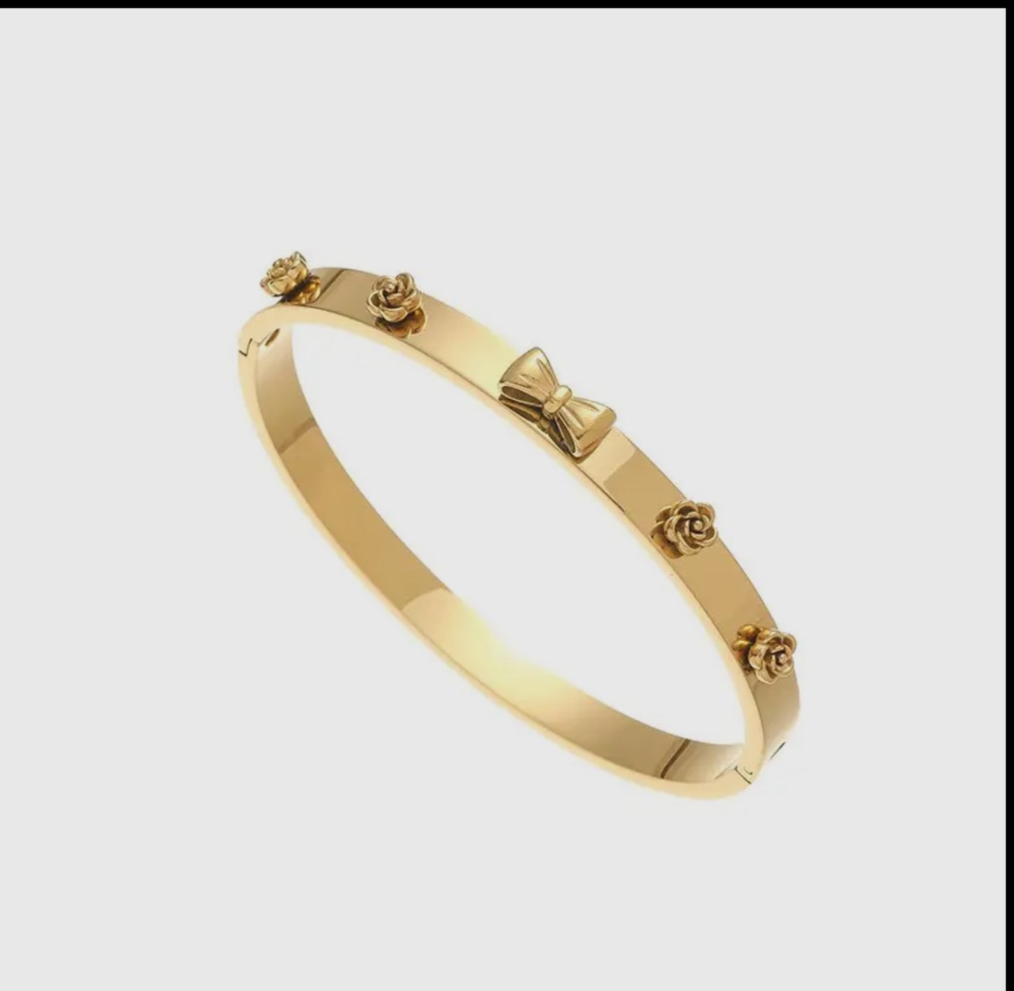 18k Waterproof Bow Bangle