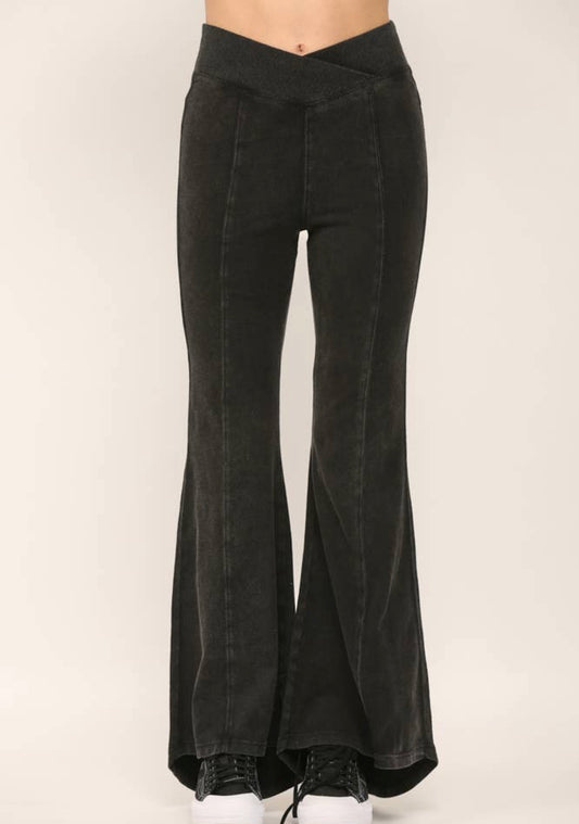 Vintage Black Envelope Waist Flares