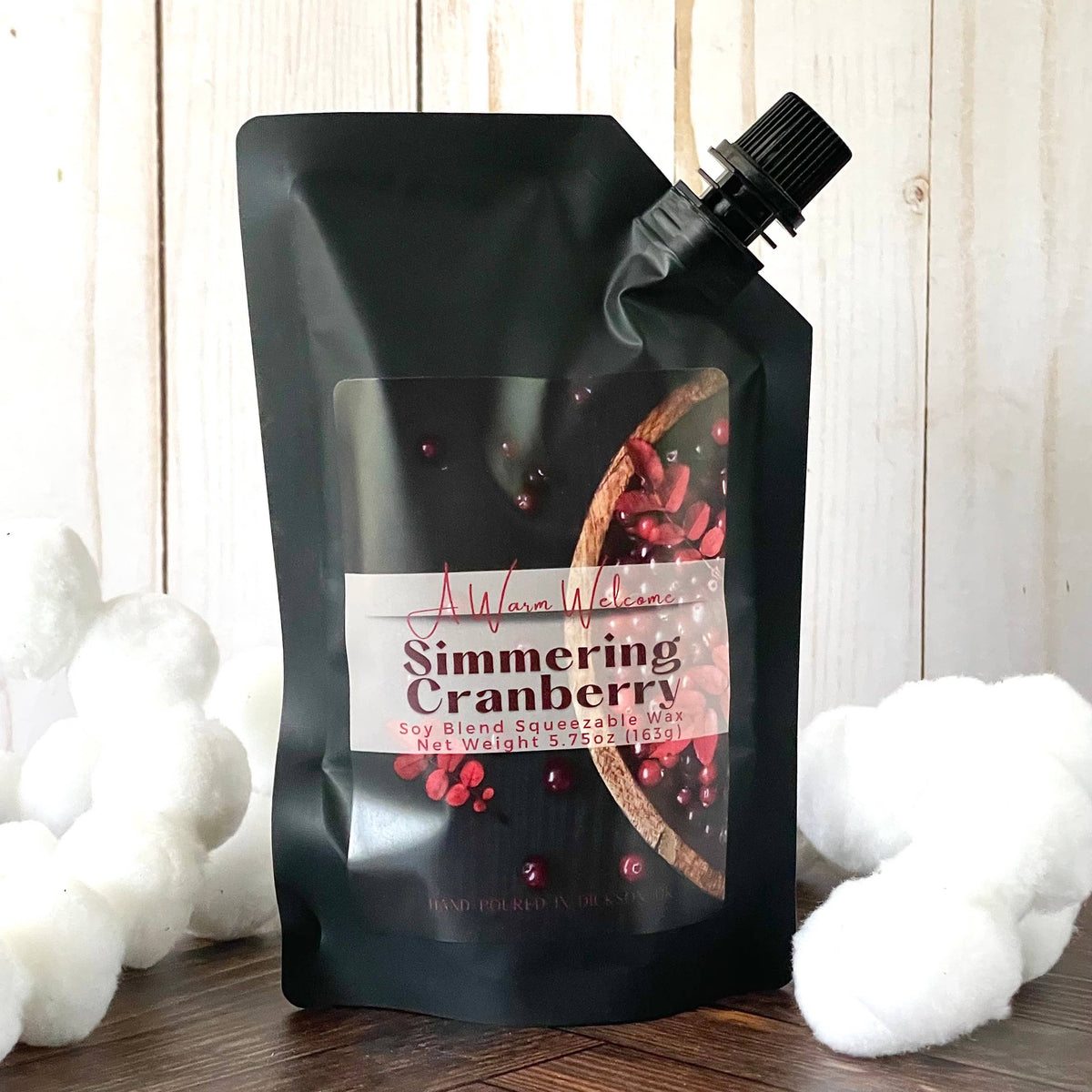 Simmering Cranberry Softie | Squeeze Wax Melt