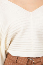 Load image into Gallery viewer, Simply Stunning Tie-Back Cropped Sweater Top
