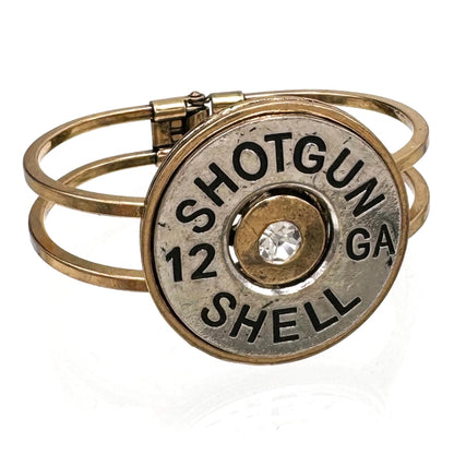 Large 12 Gauge Shotgun Bullet Shell Cuff Bangle