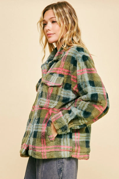 Olivia's Plaid Sherpa