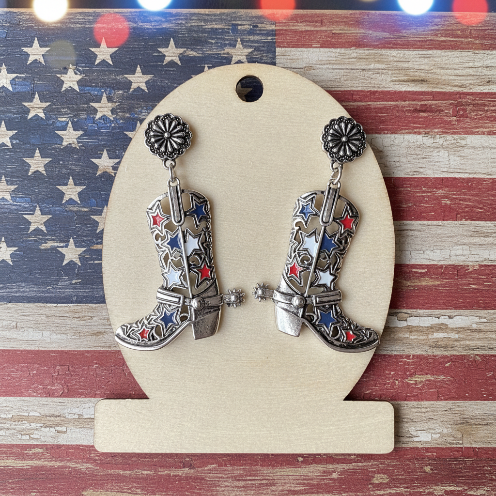 Toby Star Boots Earrings