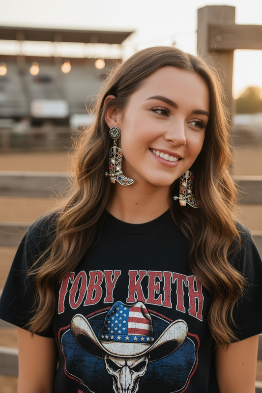 Toby Star Boots Earrings