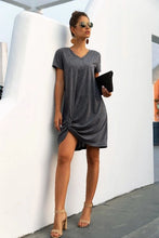 Load image into Gallery viewer, V-Neck Twist T-Shirt Dress
