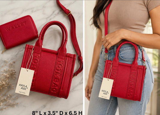 The Kayla and Ava 2Pc  Mini  Tote Bag Set